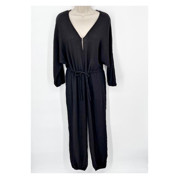 Enza Costa Women´s Cotton Long Sleeves Gauze Jumpsuit...